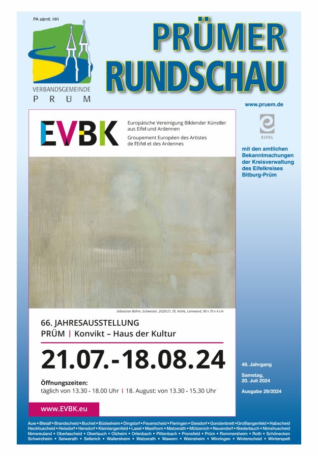 Prümer Rundschau Titelblatt 29/2024