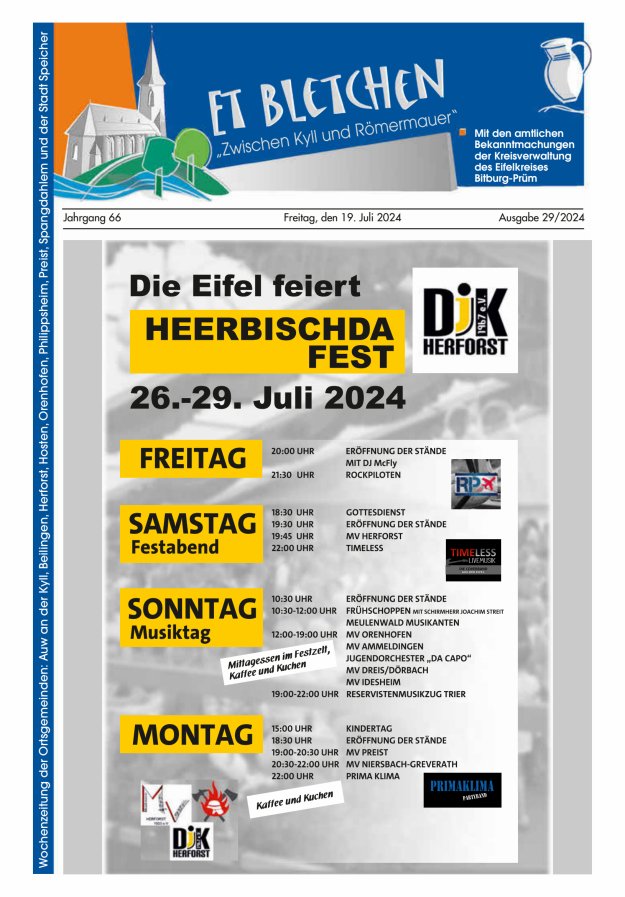 Et Bletchen VG Speicher Titelblatt 29/2024