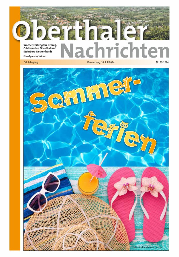 Oberthaler Nachrichten Titelblatt 29/2024
