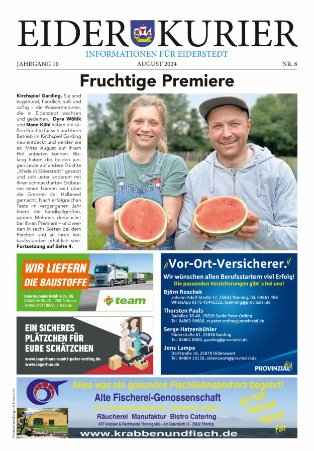 Eider-Kurier Titelblatt 07/2024