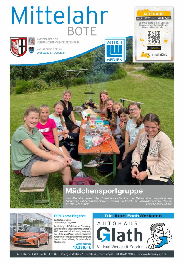 Mittelahr Bote Titelblatt 30/2024