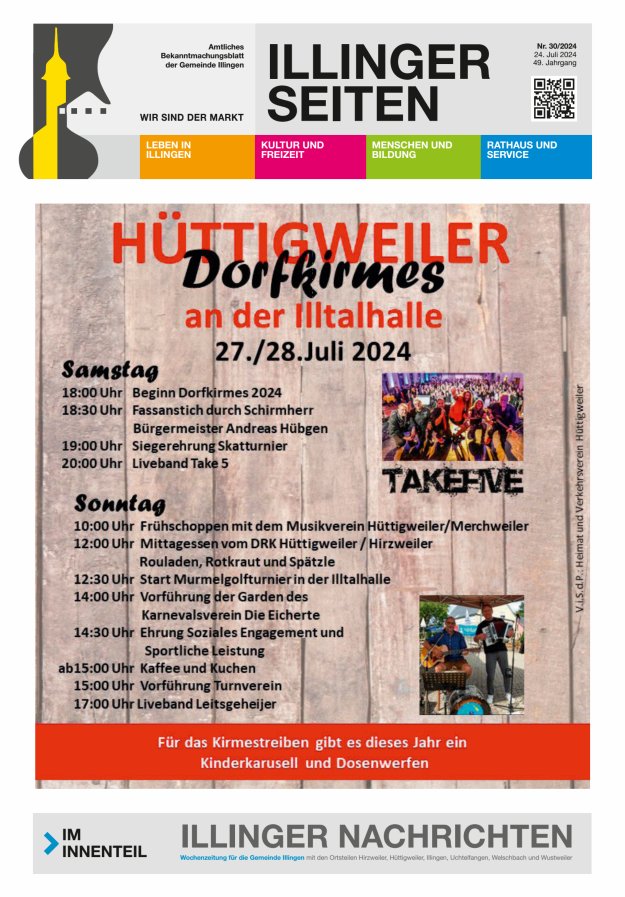 Illinger Seiten Titelblatt 30/2024