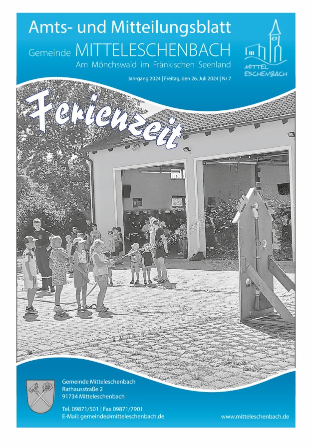 Amts- und Mitteilungsblatt Gemeinde Mitteleschenbach Titelblatt 07/2024