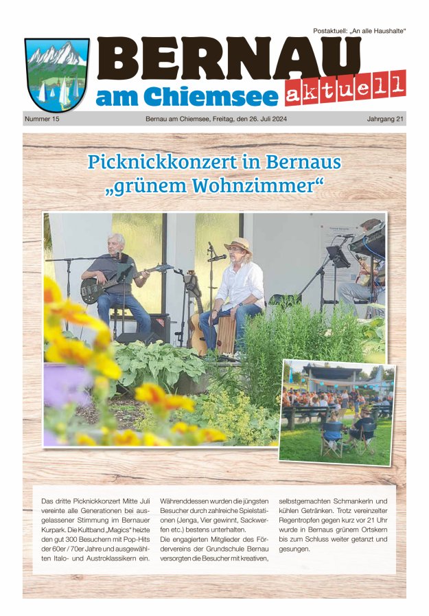 Bernau Aktuell Titelblatt 15/2024