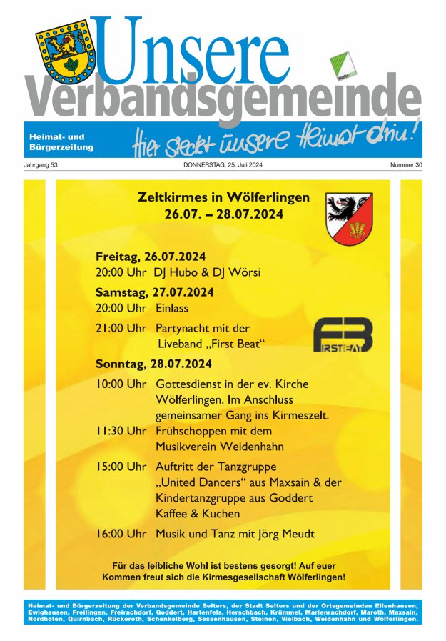 Unsere Verbandsgemeinde Selters Ww Titelblatt 30/2024