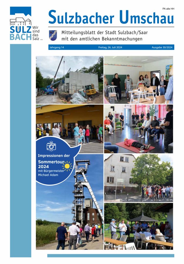 Sulzbacher Umschau Titelblatt 30/2024