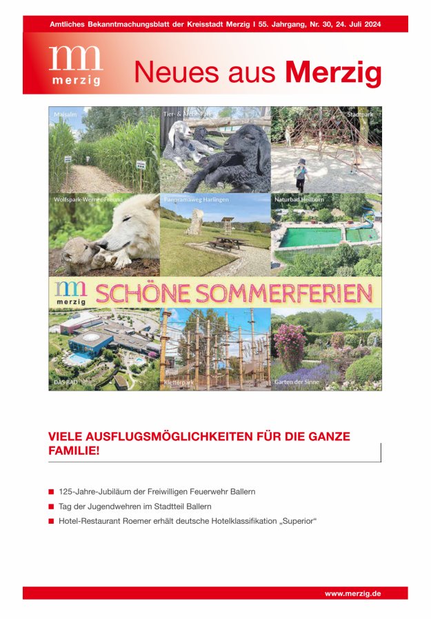 Neues aus Merzig Titelblatt 30/2024