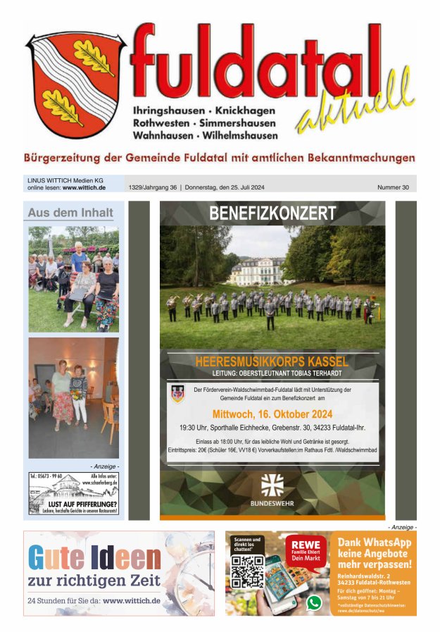 Fuldatal aktuell Titelblatt 30/2024
