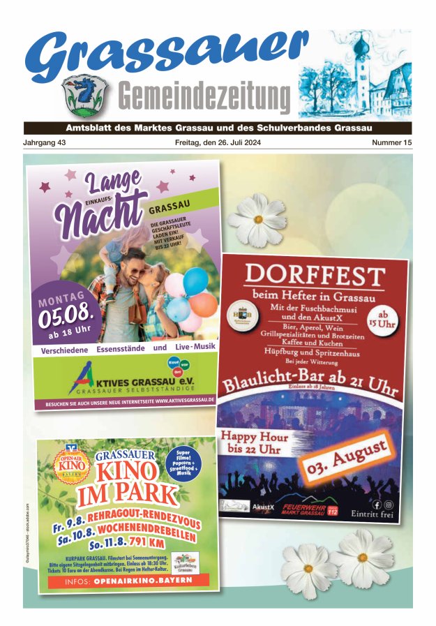 Grassauer Gemeindezeitung Titelblatt 15/2024