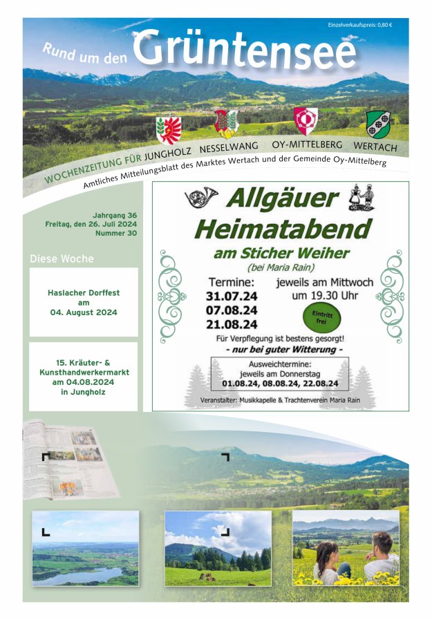 Rund um den Grüntensee Titelblatt 30/2024