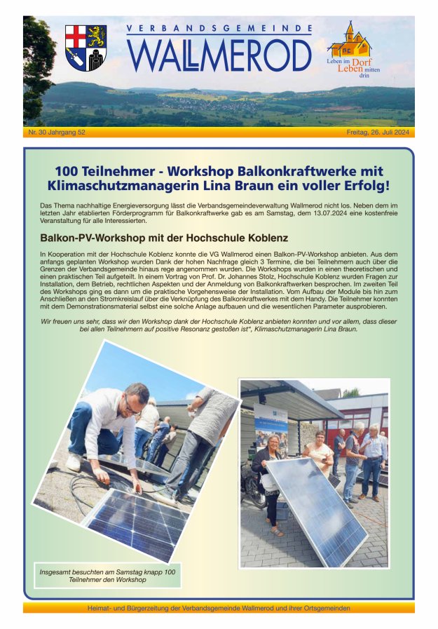 Wir über uns - Verbandsgemeinde Wallmerod Titelblatt 30/2024