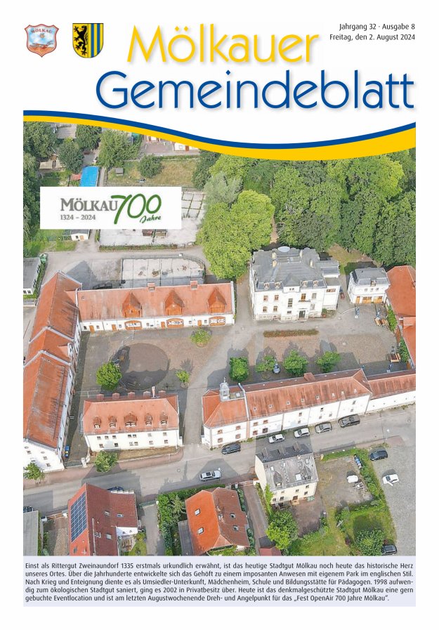 Mölkauer Gemeindeblatt Titelblatt 08/2024