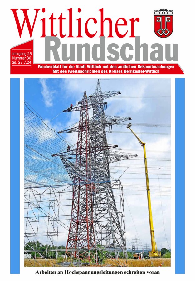 Wittlicher Rundschau Titelblatt 30/2024