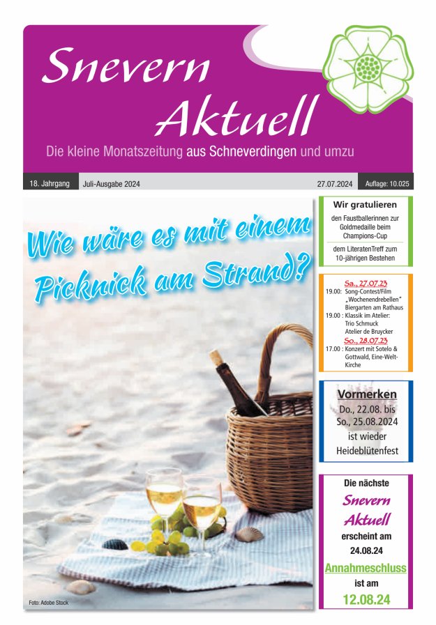 Snevern Aktuell Titelblatt 07/2024
