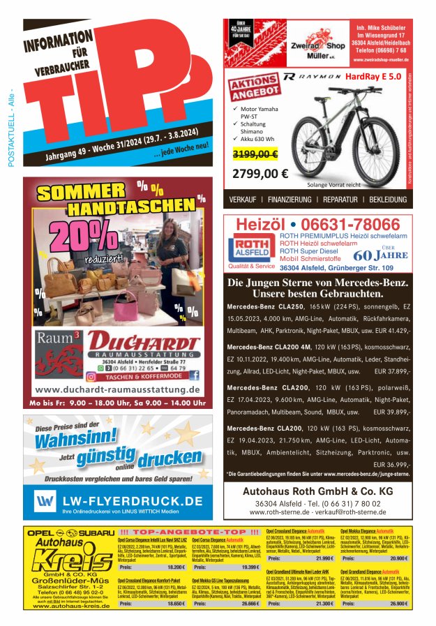 Tipp Vogelsberg Titelblatt 31/2024