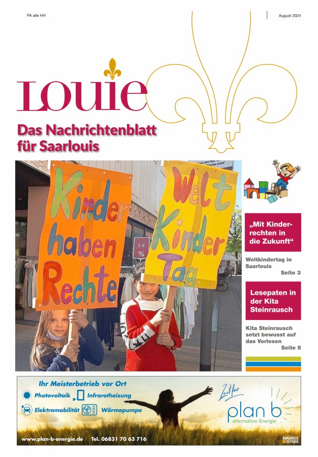 Louie - Nachrichtenblatt für Saarlouis Titelblatt 09/2024