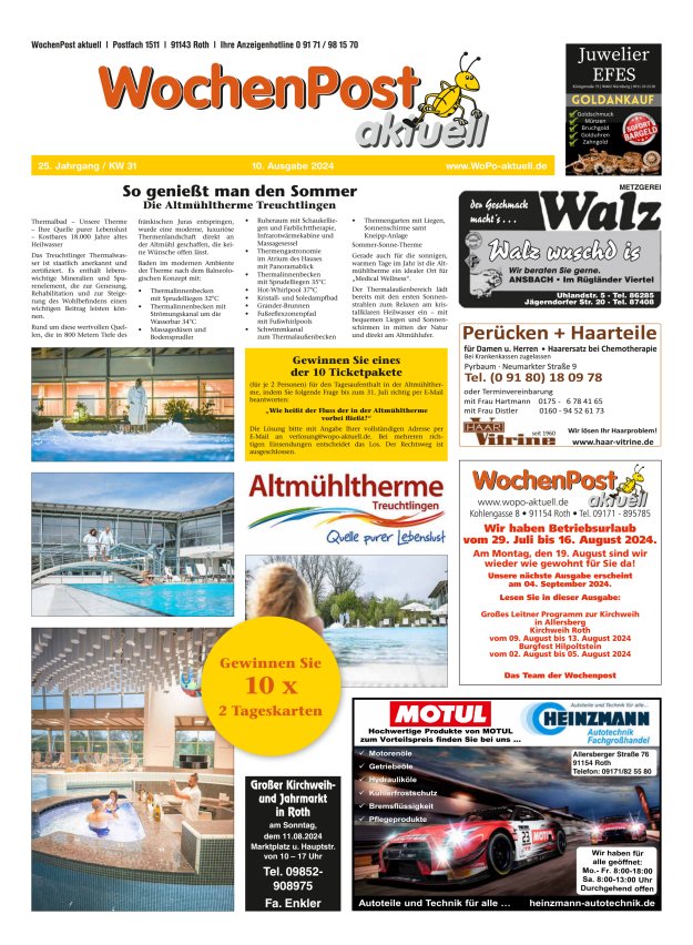 Wochenpost aktuell Titelblatt 10/2024