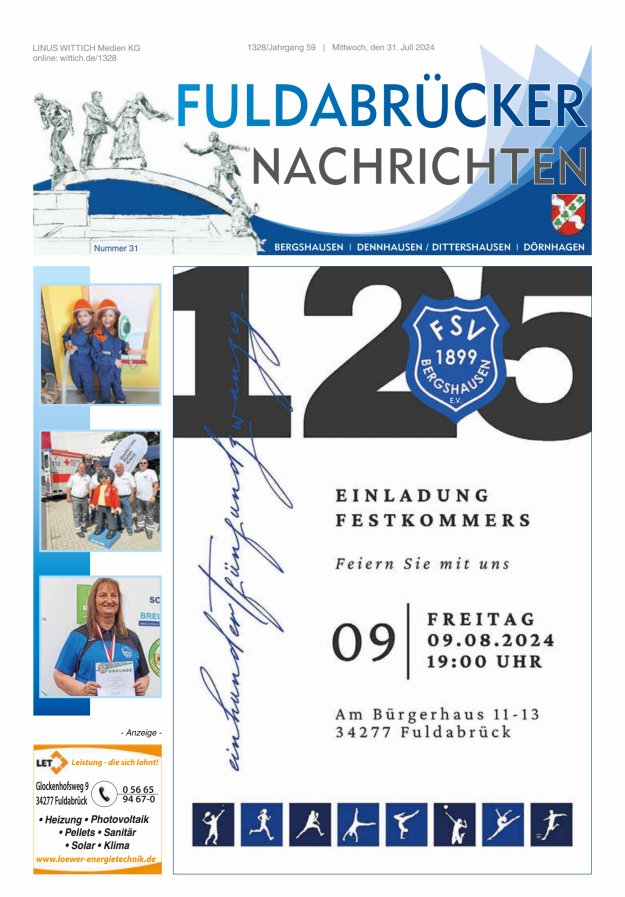 Fuldabrücker Nachrichten Titelblatt 31/2024