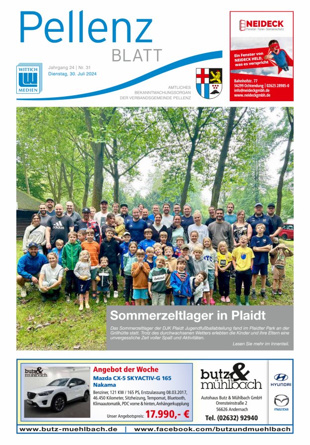 Pellenzblatt Titelblatt 31/2024