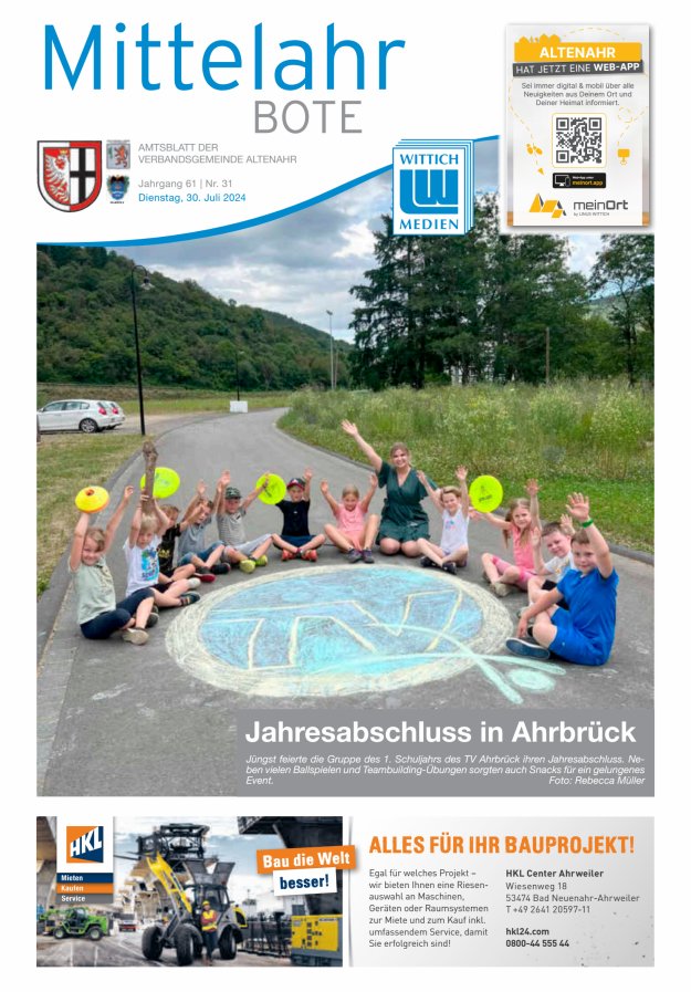 Mittelahr Bote Titelblatt 31/2024