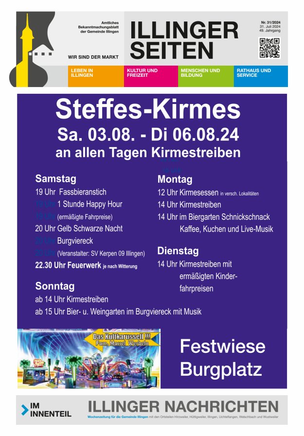 Illinger Seiten Titelblatt 31/2024