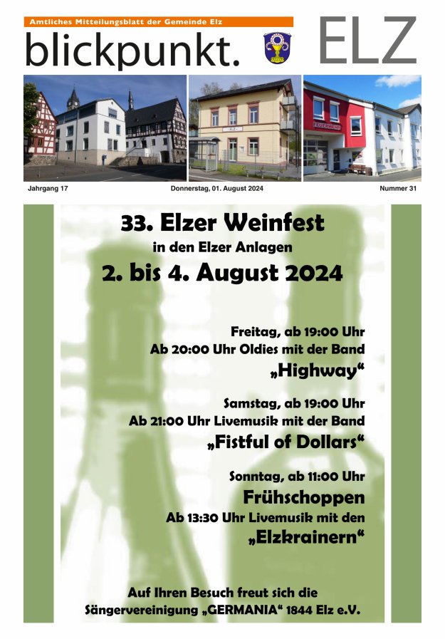 Blickpunkt Elz Titelblatt 31/2024