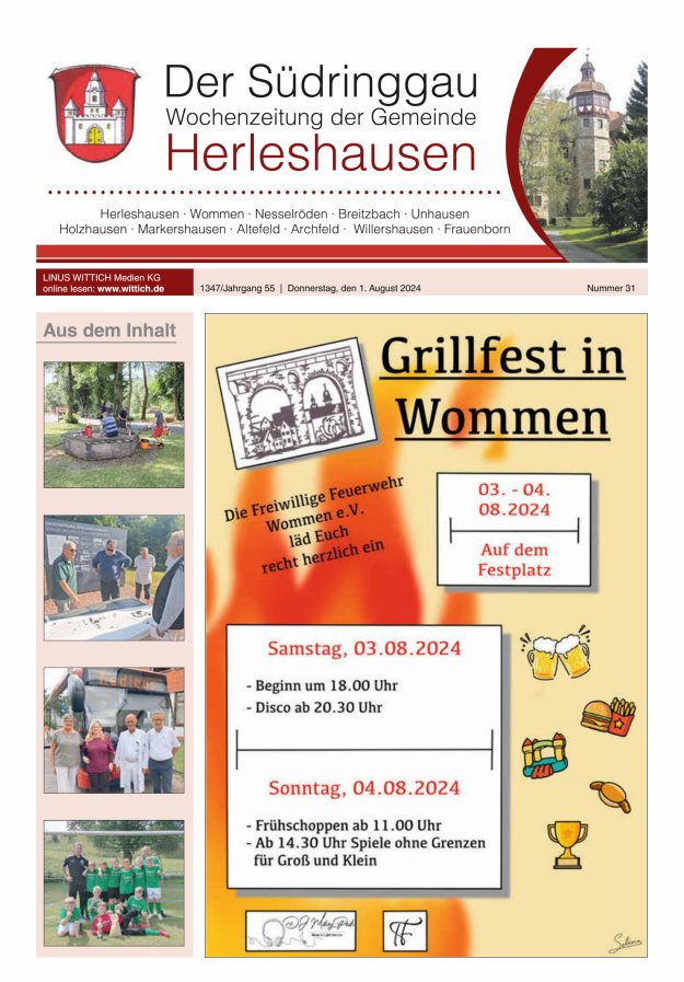 Der Südringgau Titelblatt 31/2024