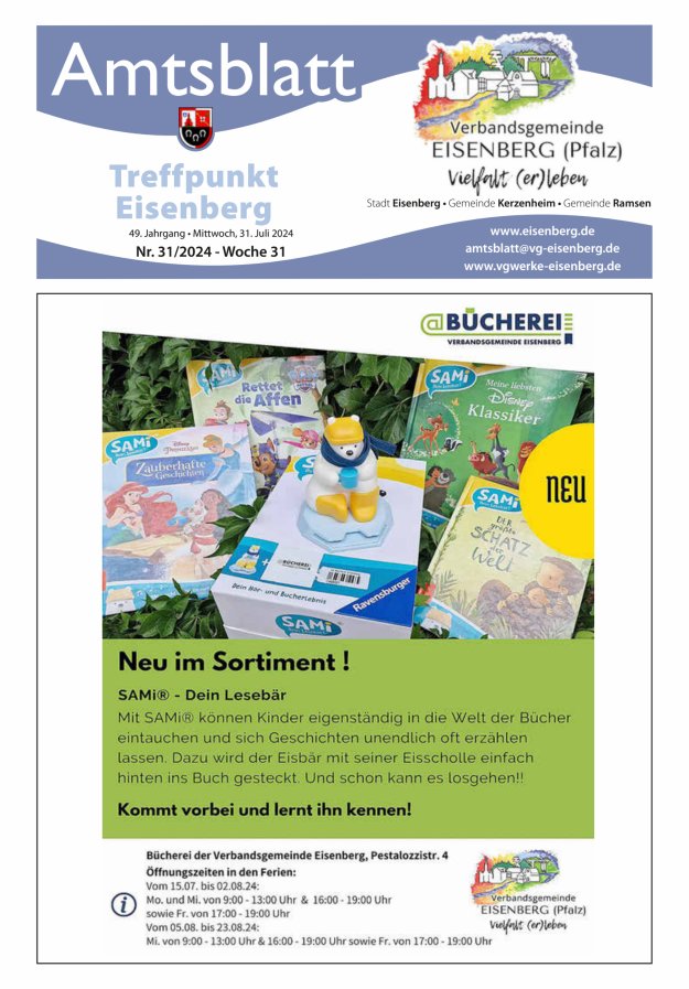 Treffpunkt Eisenberg Titelblatt 31/2024