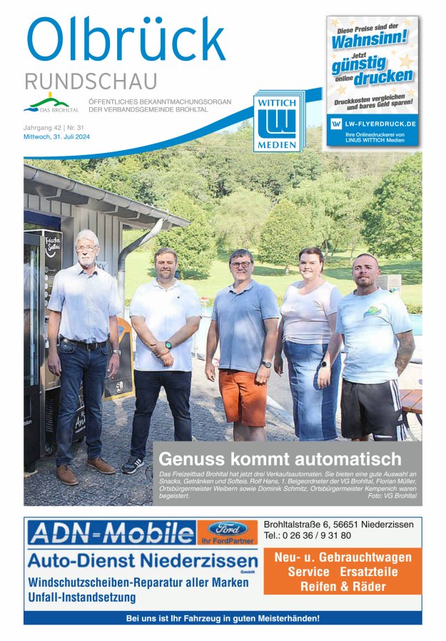 Olbrück Rundschau Titelblatt 31/2024