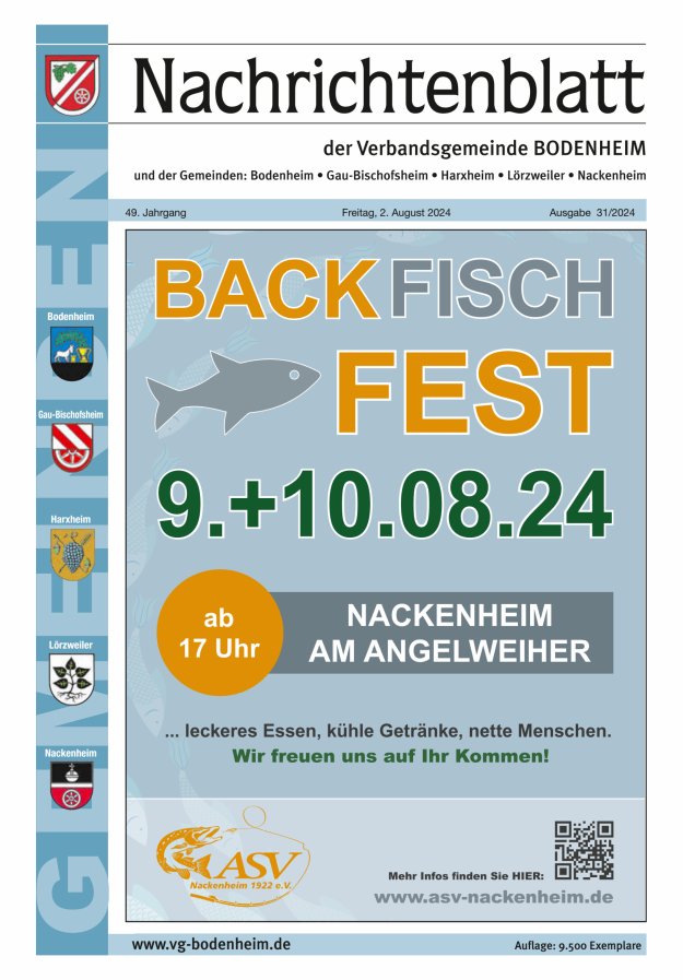 Nachrichtenblatt der VG Bodenheim              Titelblatt 31/2024