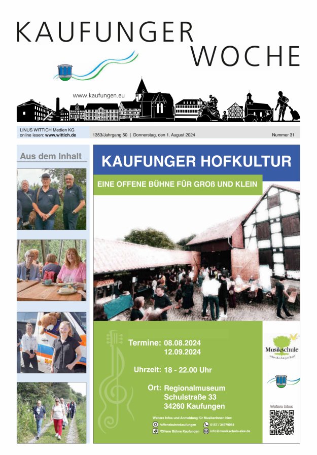 Kaufunger Woche Titelblatt 31/2024