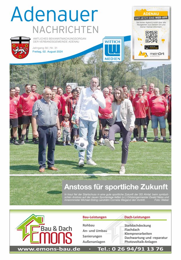 Adenauer Nachrichten Titelblatt 31/2024