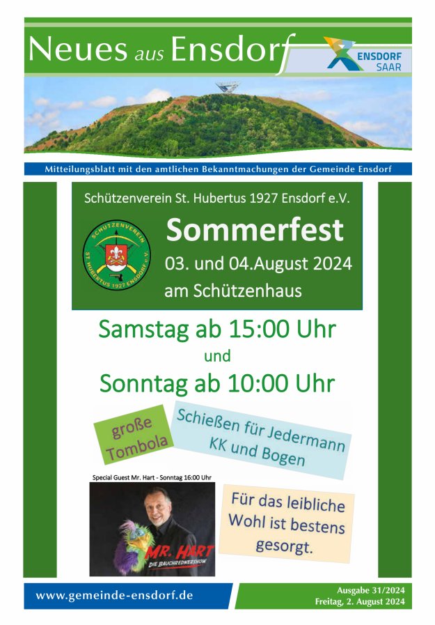 Neues aus Ensdorf Titelblatt 31/2024