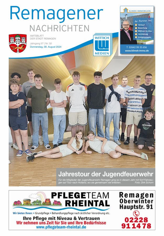 Remagener Nachrichten Titelblatt 32/2024