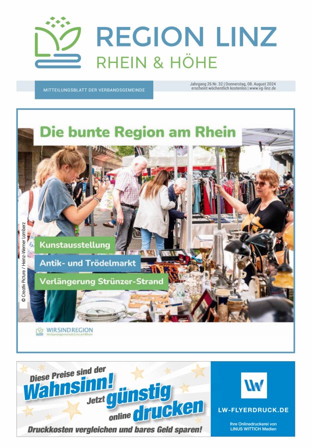 Unsere Verbandsgemeinde Linz am Rhein Titelblatt 32/2024