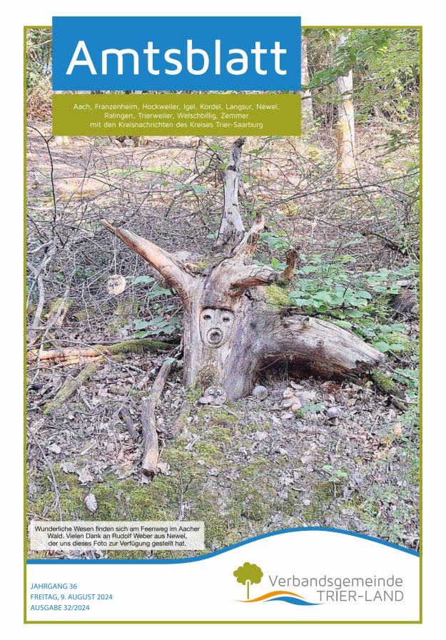 Amtsblatt VG Trier-Land Titelblatt 32/2024
