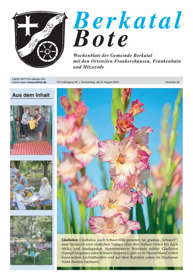 Berkatal Bote Titelblatt 32/2024