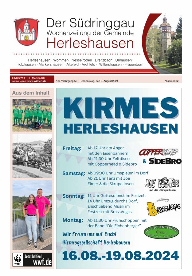 Der Südringgau Titelblatt 32/2024