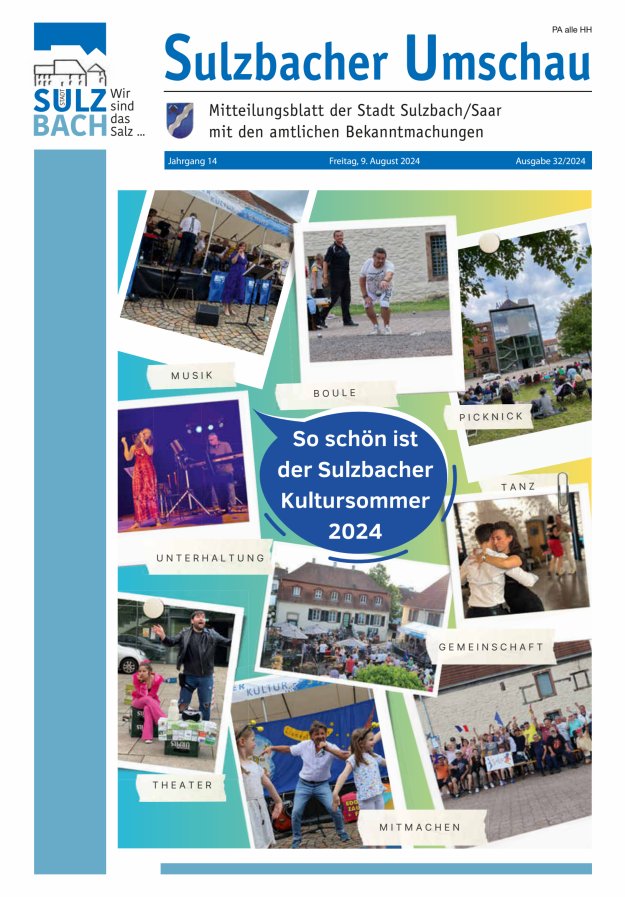 Sulzbacher Umschau Titelblatt 32/2024
