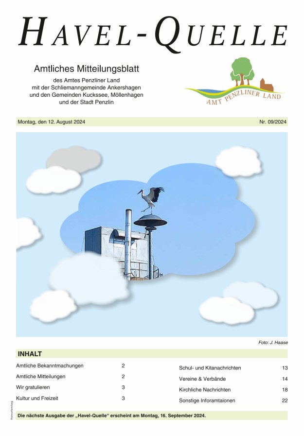 Havel-Quelle Titelblatt 09/2024