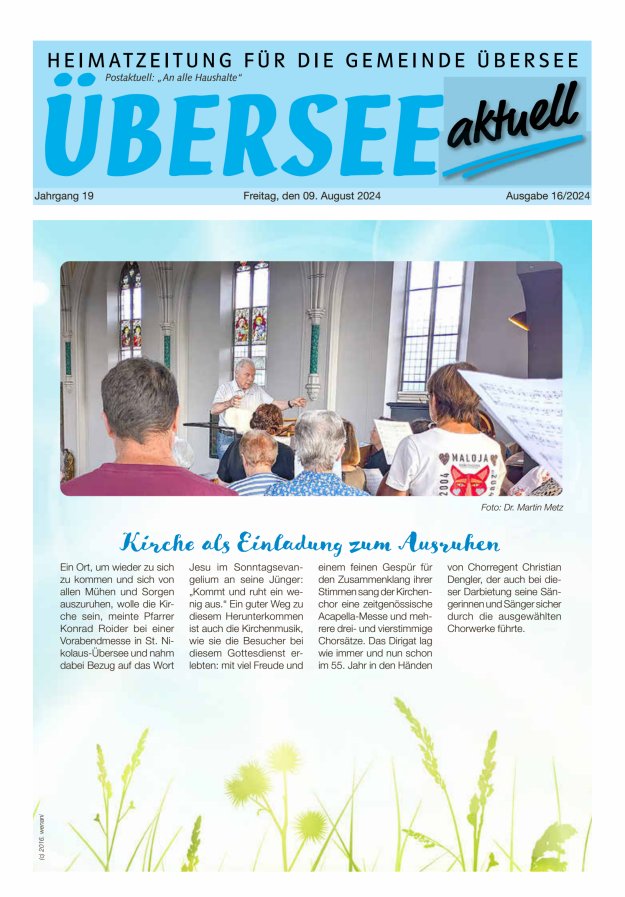 Übersee Aktuell Titelblatt 16/2024