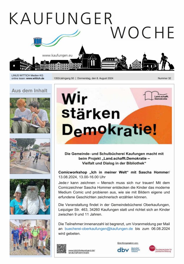 Kaufunger Woche Titelblatt 32/2024