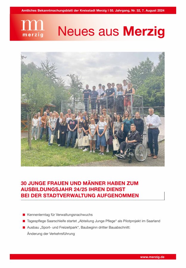 Neues aus Merzig Titelblatt 32/2024