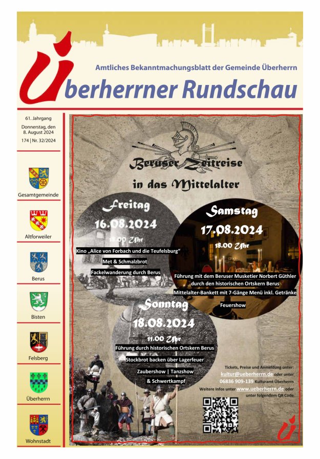 Überherrner Rundschau Titelblatt 32/2024