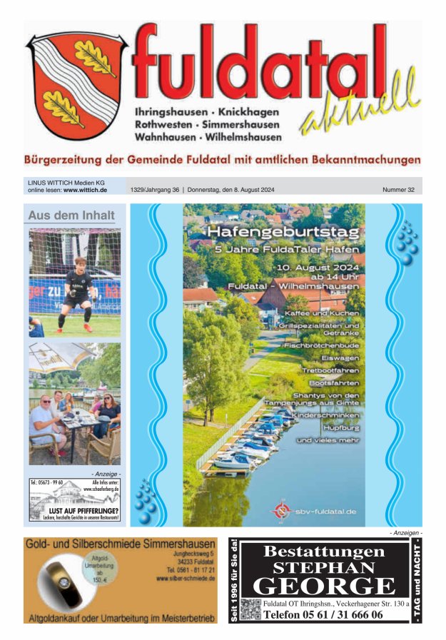 Fuldatal aktuell Titelblatt 32/2024