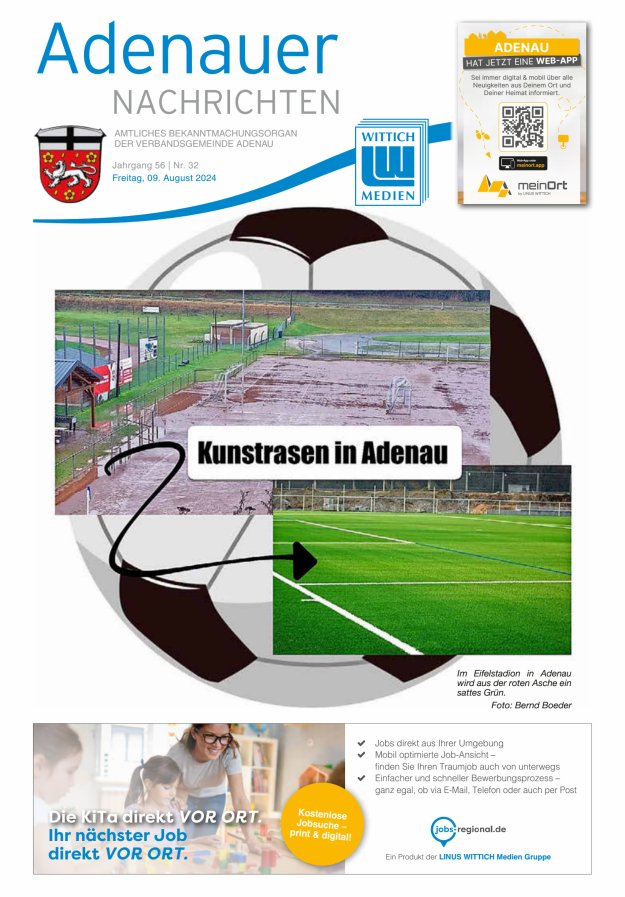 Adenauer Nachrichten Titelblatt 32/2024