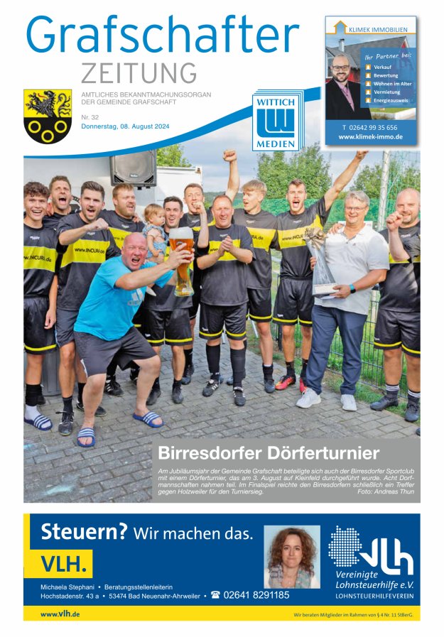 Grafschafter Zeitung Titelblatt 32/2024