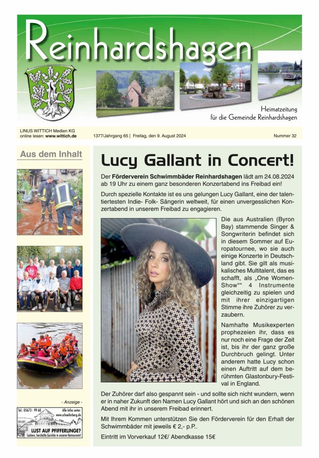 Unser Blättchen Titelblatt 32/2024