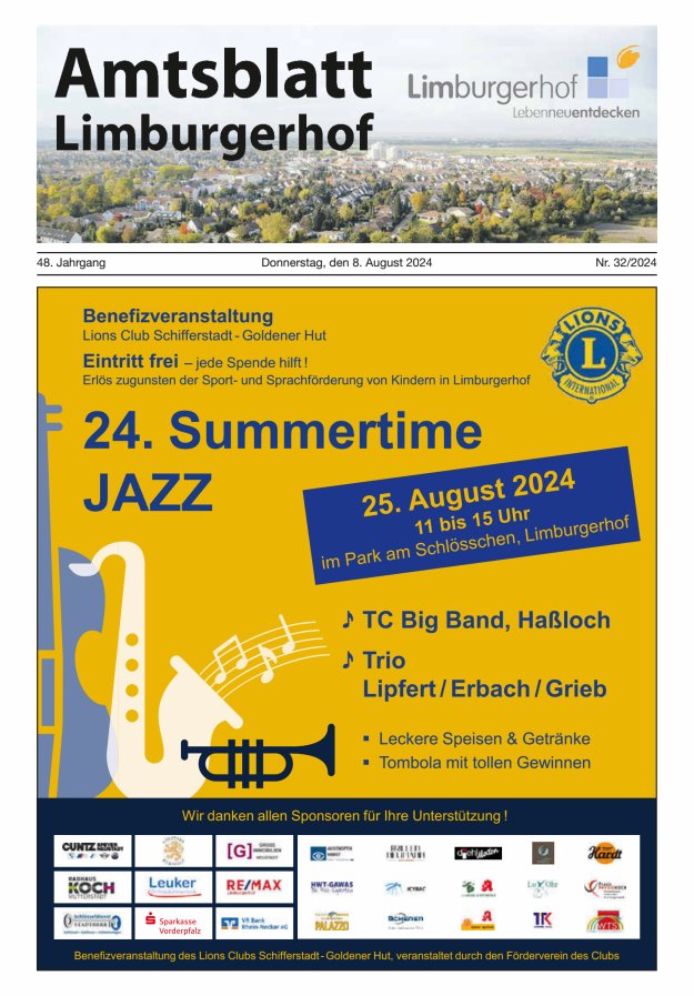 Amtsblatt Limburgerhof Titelblatt 32/2024