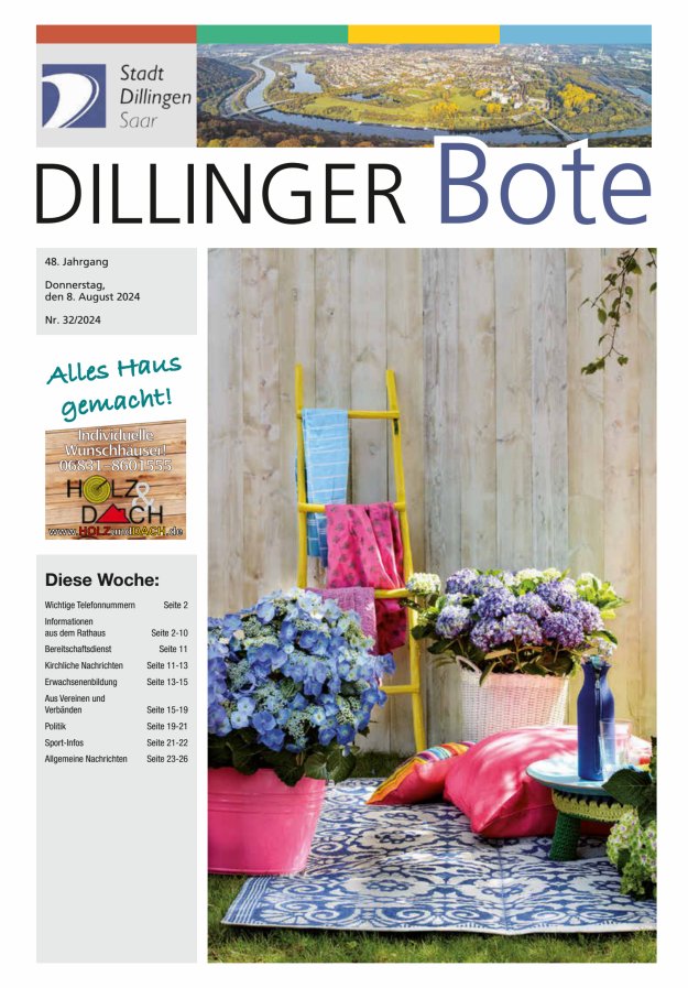 Dillinger Bote Titelblatt 32/2024